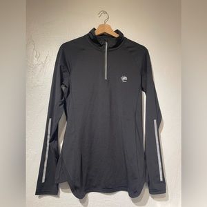 Endomondo Men’s Performance Cycling 1/4 Zip Reflective Long-Sleeve Shirt Size L